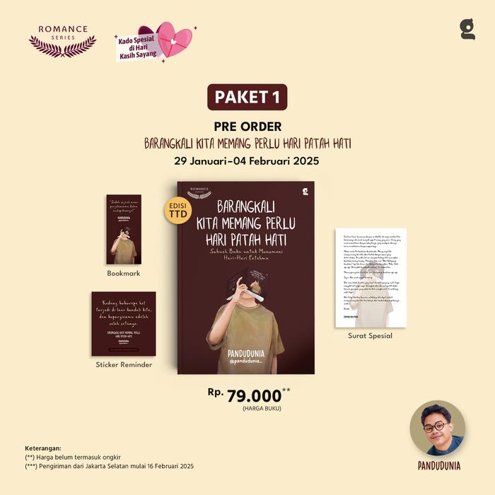 Gambar PRE ORDER - Barangkali Kita Memang Perlu Hari Patah Hati - Pandudunia - Gradien - Bumifiksi - OPEN PO 28 JAN - PAKET 1 dari Bumi Fiksi Makassar undefined Tokopedia