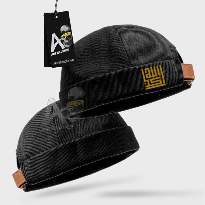 Gambar TOPI MIKI HAT,PECI HIJRAH KALIGRAFI TAKBIR ALLAHHUAKBAR G002 PREMIUM - Gold, Hijau Army dari Artillution_Store undefined Tokopedia