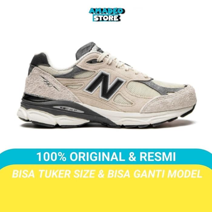 Promo sepatu pria new balance 990 v3 teddy santis moonbeam original 43 di  Amadeo Store_new Tokopedia