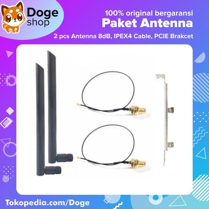 Gambar MediaTek MT7921 WLAN Card Wi-Fi WiFi 6E Bluetooth 5.2 Wireless Network Dual Band M.2 NGFF - Paket Antenna dari EDOH JAYANA349 undefined Tokopedia