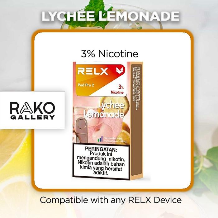Gambar Relx Pod Pro Infinity Essential Artisan Cartridge - Lychee Lemonade dari Relx gallery undefined Tokopedia