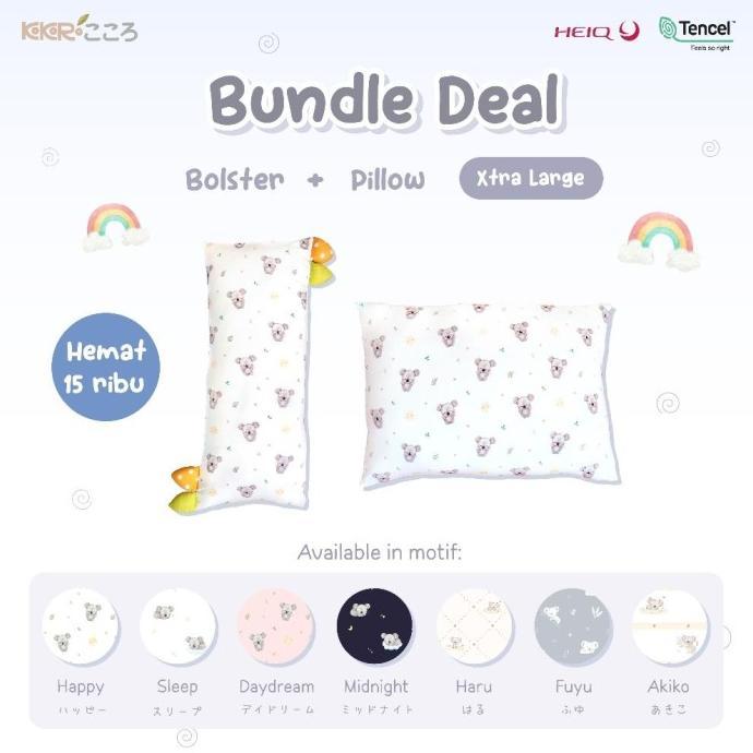 Gambar Bantal dan Guling Paket Bundle Size Xtra Large | Bantal Guling Set Tidur Dewasa dan Ibu Hamil Halus Lembut Bahan Tencel -Toko B5D - B-Happy, G-Shima dari Toko B5D undefined Tokopedia