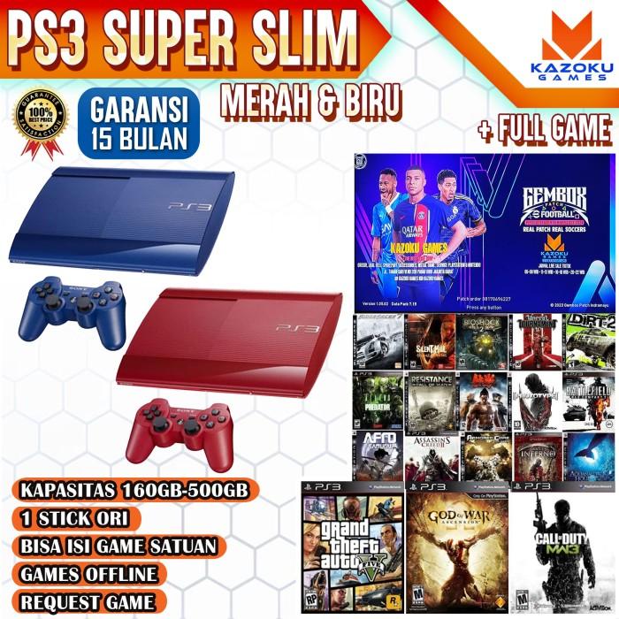 Harga Ps Ps3 Price Original Jual PS3 SUPER SLIM MERAH BIRU