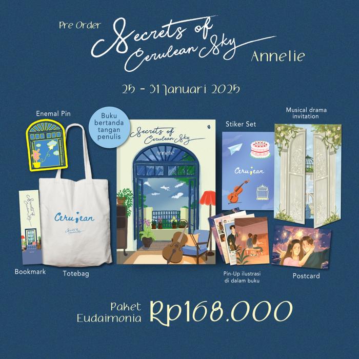 Gambar Buku Novel Secret Cerulean Sky - Eudaimonia dari bumifiksijakarta undefined Tokopedia