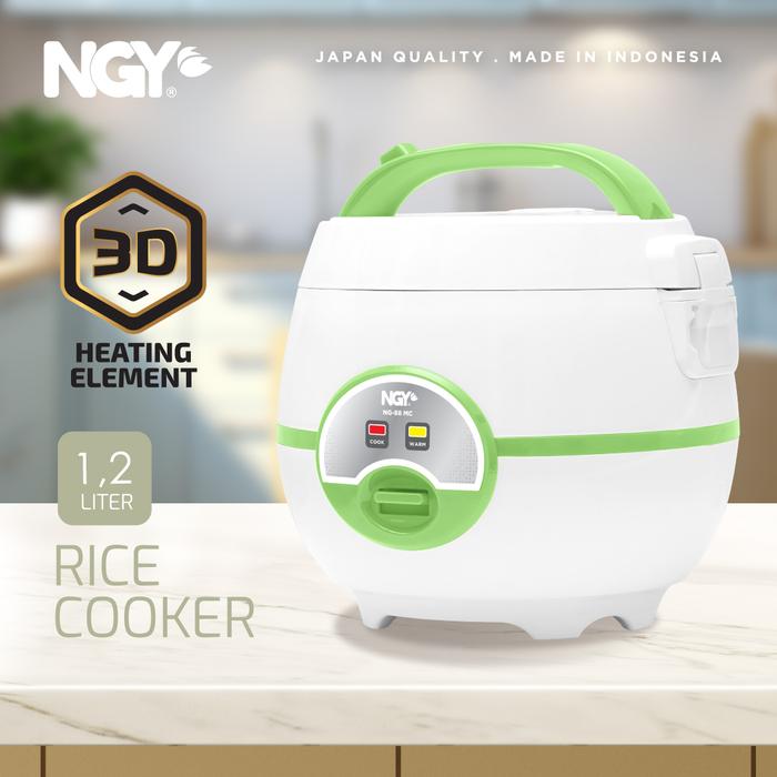 Gambar Rice Cooker NAGOYA Penanak Nasi Magic Com 1.2 L Anti-Penyok - NGY MC88 - Hijau-3D dari Nagoya Electronics undefined Tokopedia