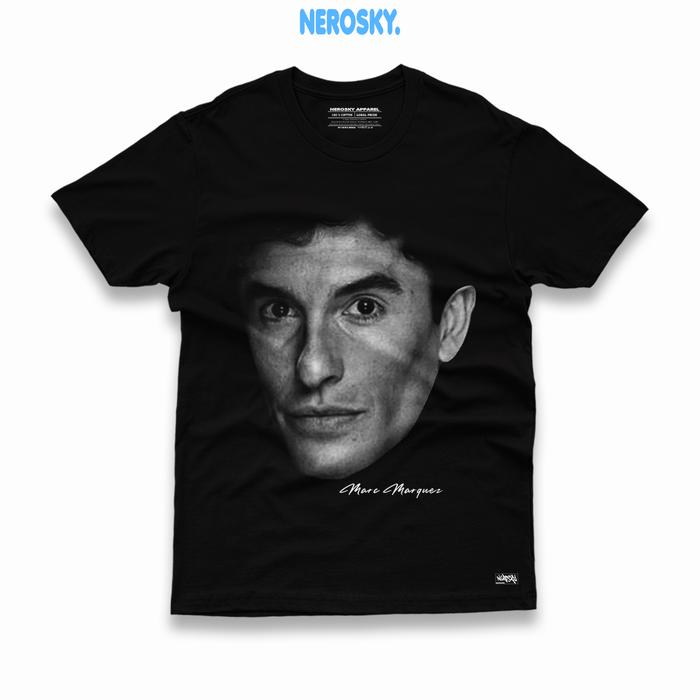 Gambar Kaos Marc Marquez Versi Raster Ducati Terbaru T-shirt 24s premium cotton combed tipe 23 - Hitam, S dari Nerosky.Apparel undefined Tokopedia