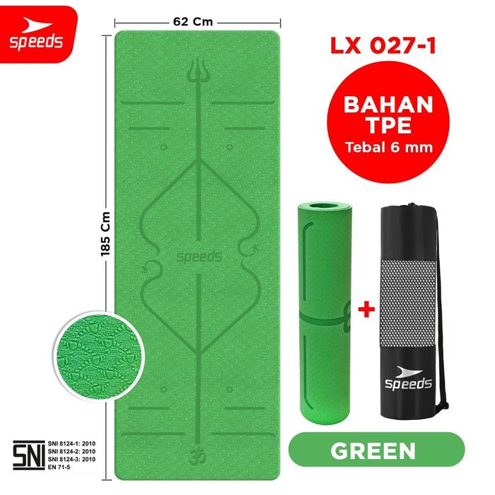 Gambar SPEEDS Matras Yoga Karet Yoga Mat Olahraga Senam Lantai 027-21 - 1HJT dari Speedshome undefined Tokopedia