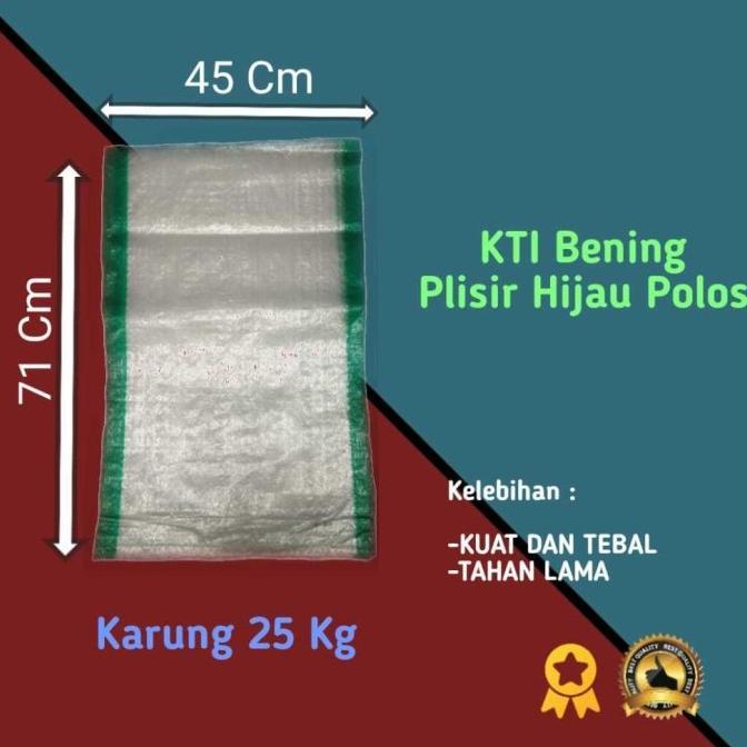 Gambar Karung Beras 25 Kg Kti Bening Atau Karung Jangkrik /50 Lembar (Putrashop) - Hijau dari putrashop1013 undefined Tokopedia