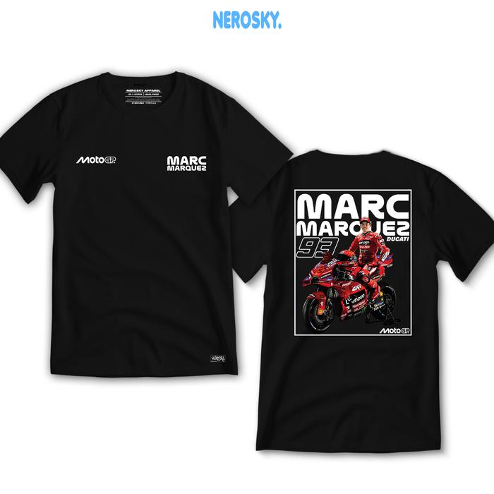 Gambar Kaos Marc Marquez Ducati Terbaru T-shirt 24s premium cotton combed tipe 25 - Hitam, S dari Nerosky.Apparel undefined Tokopedia