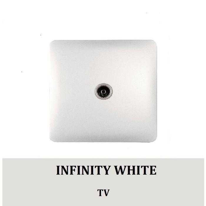 Gambar COZY Saklar modern style Infinity White/ Stop Kontak / Sakelar / Saklar Rumah Gabungan saklar putih full frem / saklar rumah - TV dari COZYJIA undefined Tokopedia