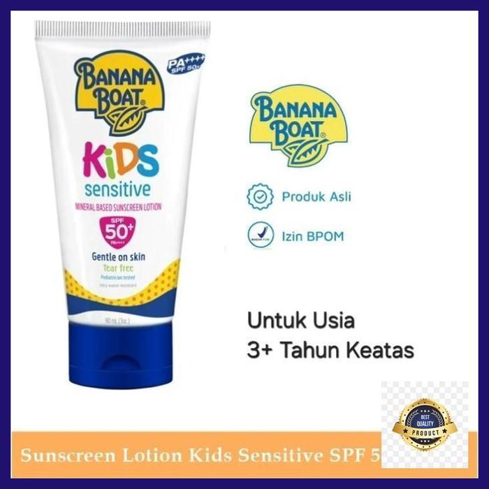 Gambar produk banana boat sunscreen 90ml / banana boat sport sunscreen spf 110 pa+++ / banana boat body cream best produk - Kuning Kids SPF dari Arissa Mall undefined Tokopedia
