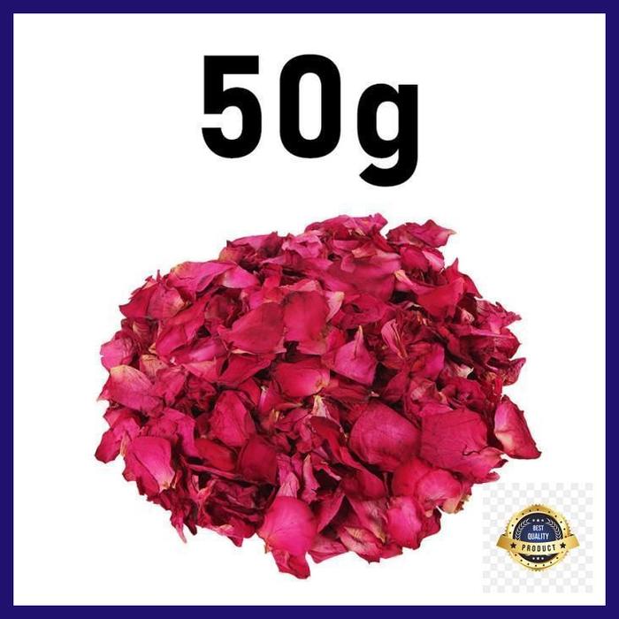 Gambar new dried rose petal bath spa -200gram- kelopak bunga mawar kering utk spa best quality - 50g dari Arissa Mall undefined Tokopedia