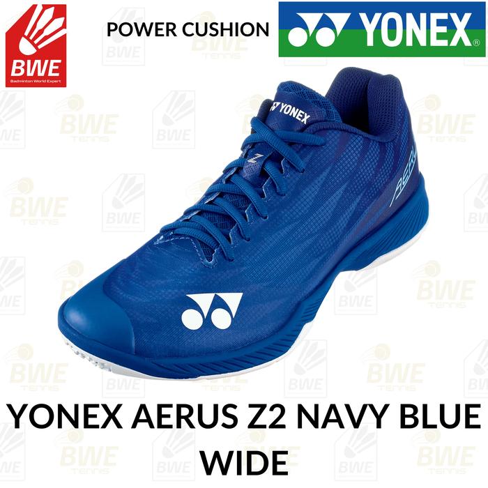 Jual YONEX POWER CUSHION AERUS Z2 WIDE GENERASI NAVY BLUE