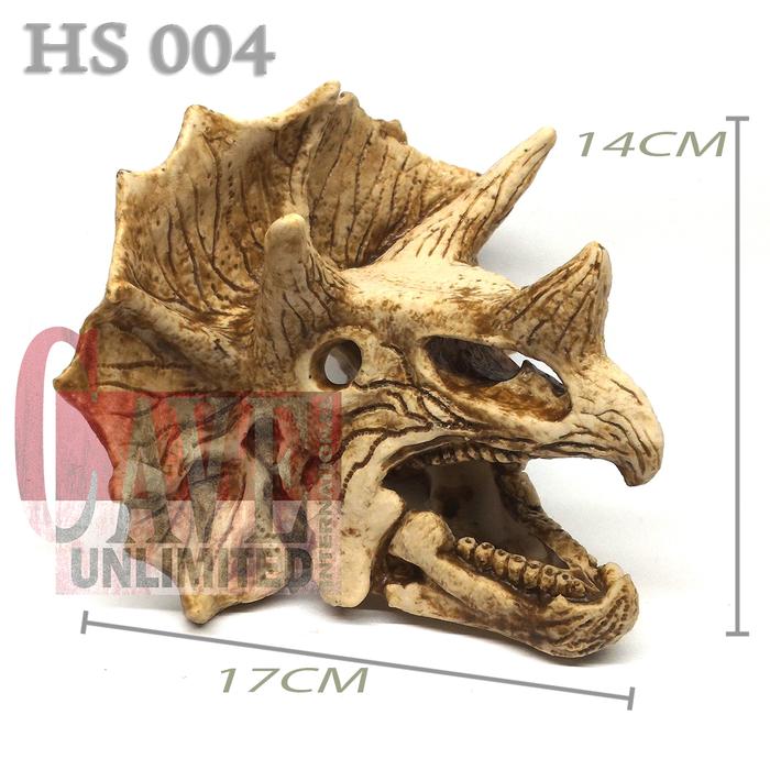 Gambar HS004 HIDINGCAVE HIDING SKULL KERANGKA TENGKORAK SKELETON FOSIL GOA TEMPAT SEMBUNYI REPTILE HIASAN AQUASCAPE IKAN ORNAMEN DINOSAURUS TRICERATOPS ULAR CORNSNAKE MILKSNAKE TARANTULA KALAJENGKING KELABANG GECKO AFT DEKORASI AKUARIUM TERRARIUM KANDANG REPTIL - HS004 dari REPTILESTORE. ID undefined Tokopedia