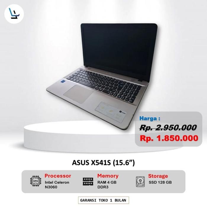 Jual LAPTOP ASUS X541S / RAM 4GB / SSD 128GB / 15.6 INCH