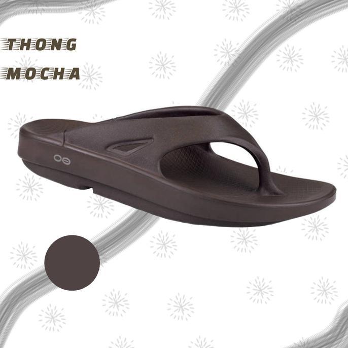 Gambar Oofos Unisex Sandal Ooriginal Thong BLack - Mocha, 44 dari toko kelontong Aditiya undefined Tokopedia
