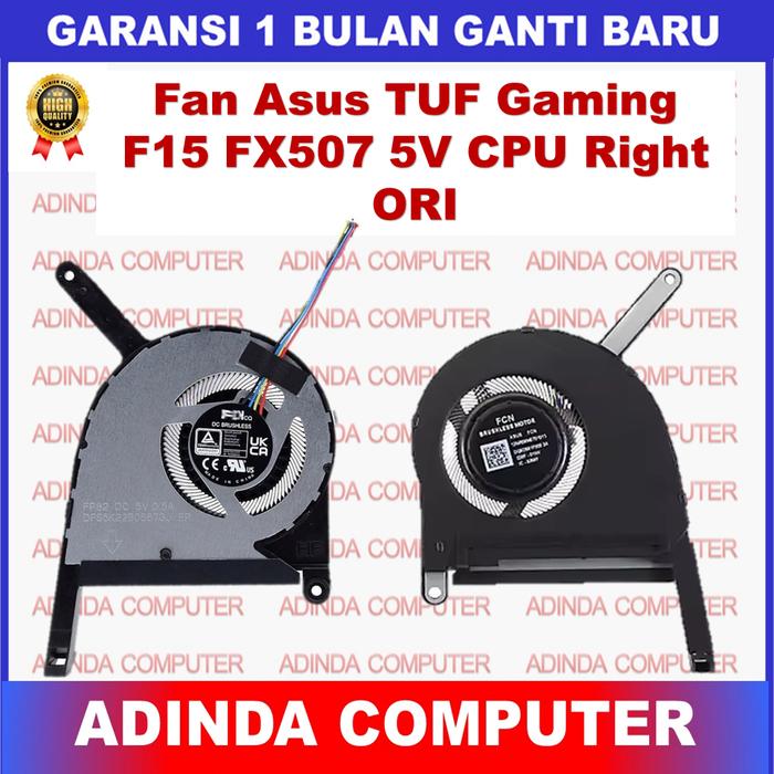 Gambar Kipas Fan Asus TUF Gaming A15 F15 FA507 FX507 FX507Z FX507ZC FX507ZE FX507ZM FX707Z RTX3050 RTX3060 RTX3070 2022 CPU Kanan GPU Kiri 5V ORI - CPU dari Adinda Computer undefined Tokopedia