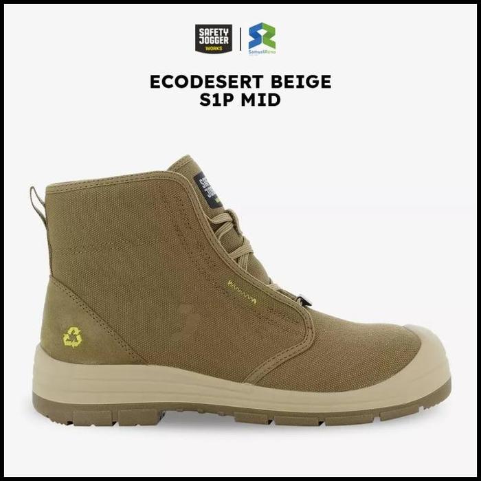 Gambar Ready Safety Jogger Ecodesert Black & Beige S1P MID - Beige, 43 dari Travel Shoppers undefined Tokopedia
