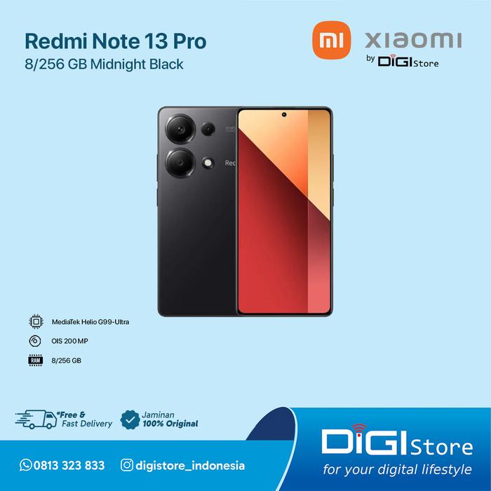 Gambar Xiaomi Smartphone Redmi Note 13 Pro 8/256GB - MIDNIGHT BLACK dari DiGi Store Indonesia undefined Tokopedia