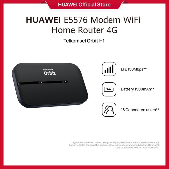 Gambar HUAWEI E5576 LTE Mobile WiFi - Black dari Huawei Indonesia undefined Tokopedia