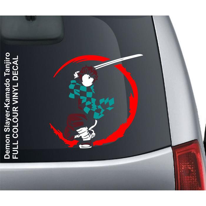 Gambar Stiker Demon Slayer Kamado Tanjiro Vinyl Decal - Full Colour, Small dari vgameshop undefined Tokopedia