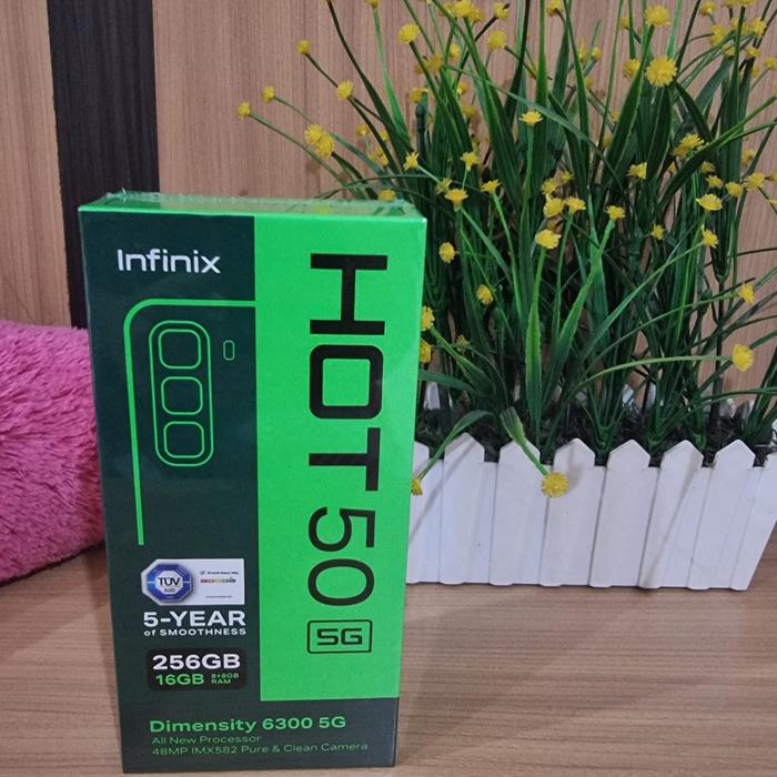 Gambar Infinix Hot 50 5G 8/256 Garansi Resmi - Hitam dari RnR Jaya undefined Tokopedia