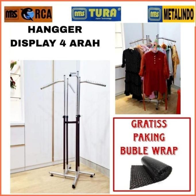 Gambar Toko Tersedia- Gawang Display 4 Arah MBS Gantungan pakaian dari Toko Tersediaa undefined Tokopedia