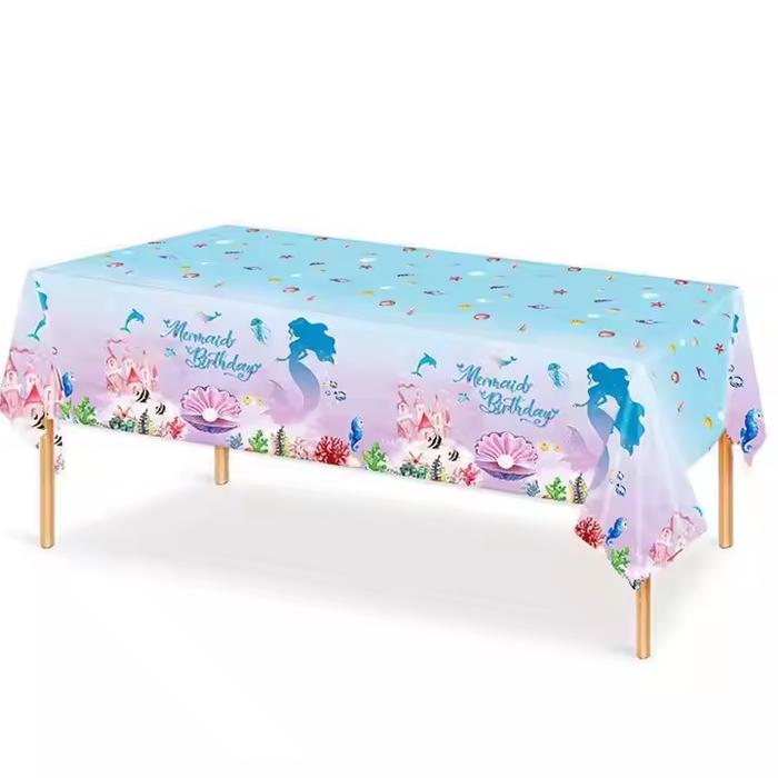 Gambar DINOSO Penutup Taplak Meja Sekali Pakai Pesta Bertema untuk Dekorasi Pesta Ulang Tahun Hewan Dinosaurus Putri Duyung Konstruksi Karakter Lucu Tema Anak-Anak Bahan Plastik - Putri Duyung dari DINOSO INDONESIA Kota Administrasi Jakarta Barat Tokopedia