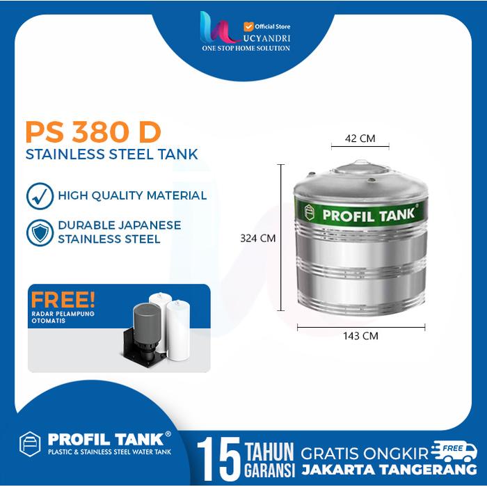 Gambar Tangki Air Stainless Profil Tank PS 380 D Toren Tandon Air dari Lucyandri Official undefined Tokopedia