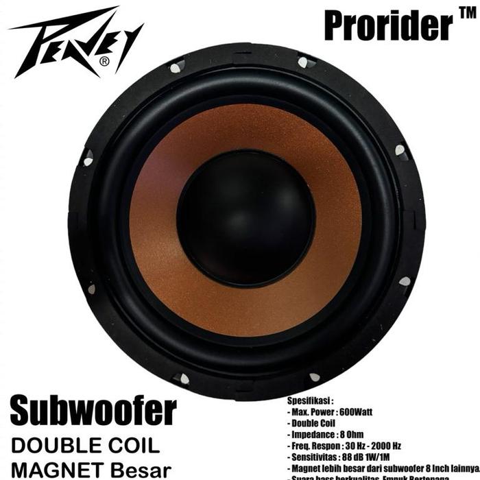 Jual BEST Speaker Subwoofer Peavey Prorider inch 600watt Super