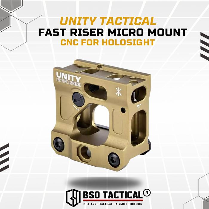 Gambar Unity Tactical FAST Riser Micro Mount CNC for Holosight T1 T2 Romeo - DE dari BSO Tactical undefined Tokopedia