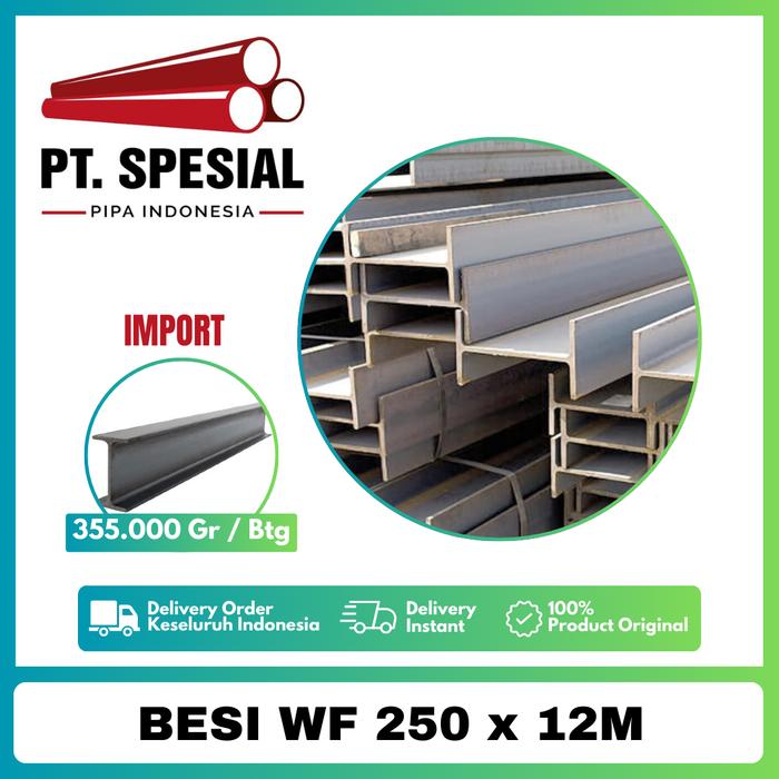 Gambar Besi WF 250 x 12 Meter Baja WF 250 x 12 KPSS 50 Btg - 06 dari PT. Phoeniks Jaya Mandiri undefined Tokopedia