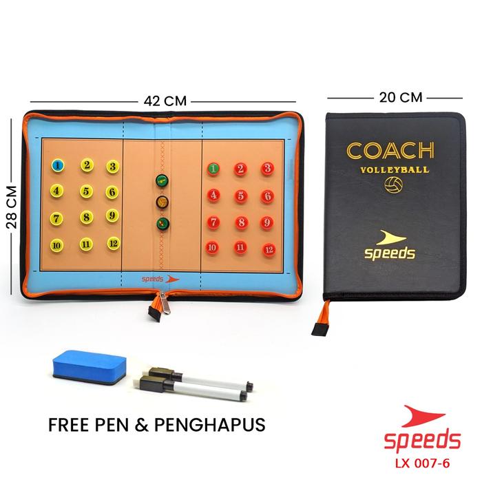 Gambar Papan Strategi Taktik Pelatih Basket BasketBall Coach Board 007-5 - -6 VOLI dari Speedshome undefined Tokopedia