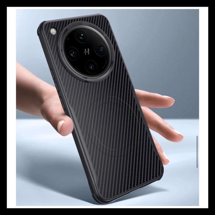 Gambar Oppo Find X8 / X8 Pro Carbon Tex Magnetic Magsafe Original Hard Case Casing Bumper Cover Soft Silicone - HITAM., OPPO FINDX8 PRO dari Original Shop Nillkin undefined Tokopedia