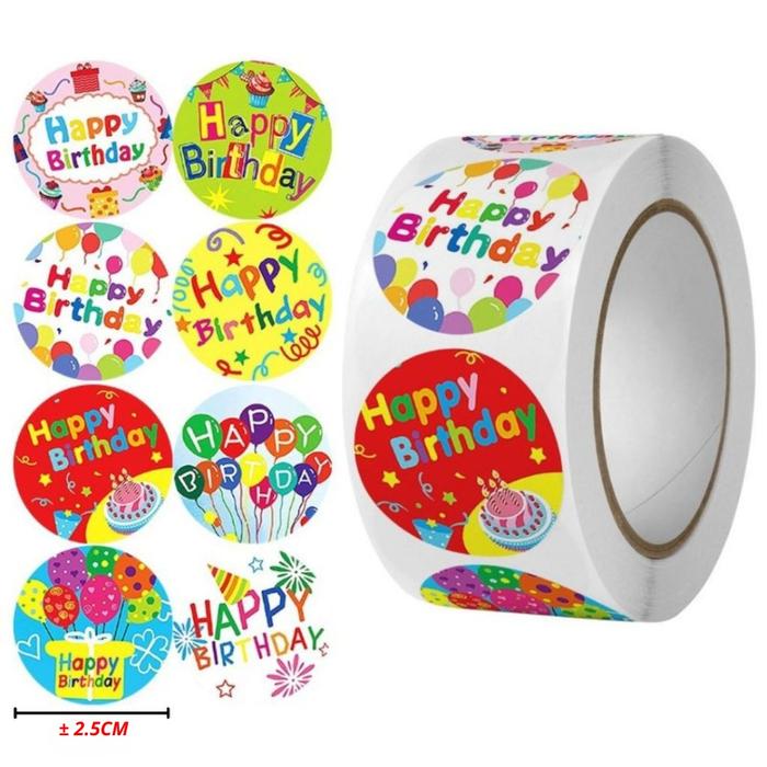 Gambar DOS Sticker Thank You Roll Isi 500Pcs Stiker Thank You Tempel Aksesoris Hadiah Ucapan Terimakasih Tempel - HAPPY BIRTHDAY dari DASYAT ONLINE SHOP undefined Tokopedia