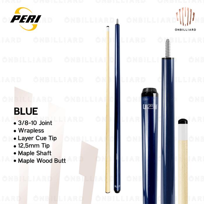 Gambar LAI LI by PERI Series Stick Billiard LAILI Low Deflection Cue Stick Play Billiard Maple 12.5mm - Blue dari ONbilliard undefined 4 Tokopedia