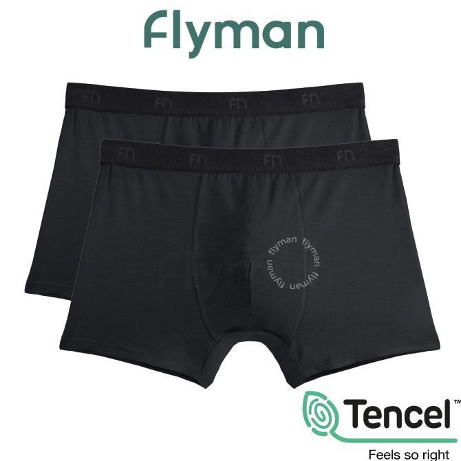 Gambar re- Flyman Celana Dalam Boxer Pria Modal Fabric Tencel 2 Pcs FM 3056 New - Onyx, XXL dari rey warehouse undefined Tokopedia