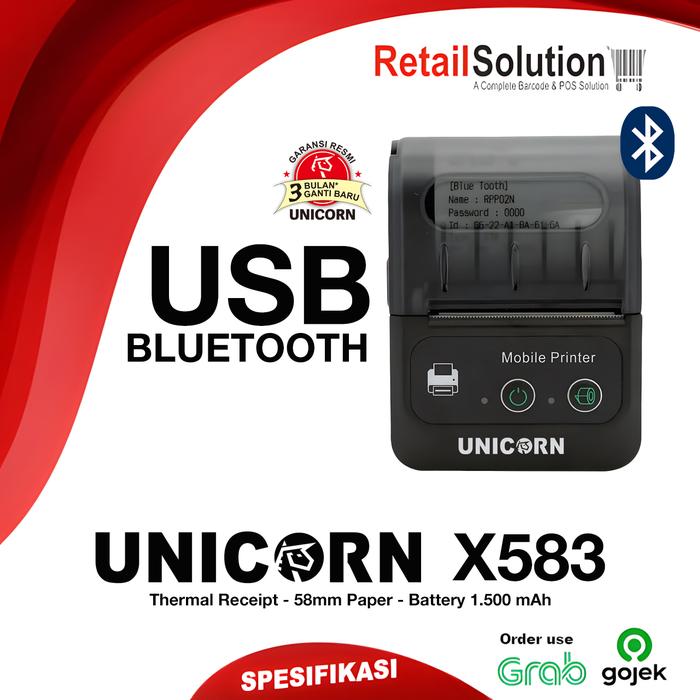 Gambar Printer Thermal Bluetooth RPP02N 58mm - X583 / X-583 / X 583 - Tanpa Kertas dari Retail Solution_NEW undefined Tokopedia