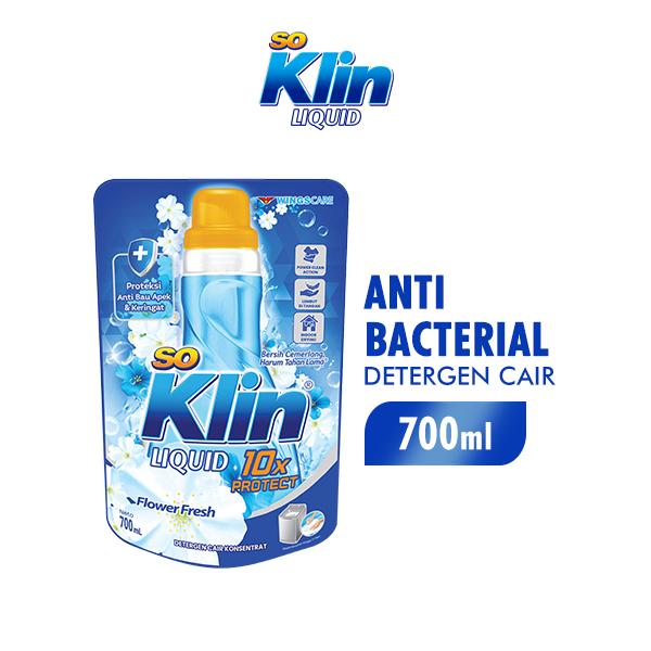 Gambar Soklin Deterjen Cair Liquid Soft 700 ml - Anti Bacterial dari Wings Indonesia undefined Tokopedia
