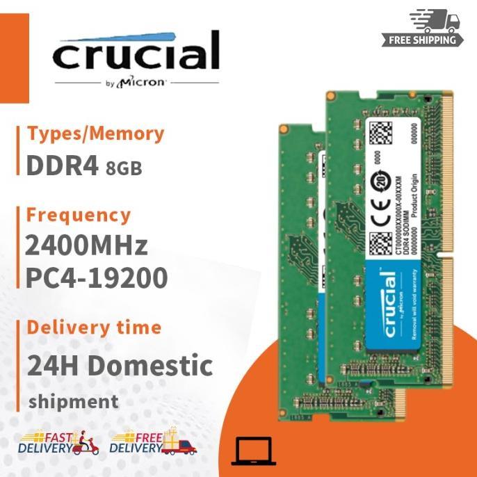 Gambar TERBARU | MP | 4GB/8GB/16GB CRUCIAL LAPTOP RAM DDR4 2400/2666/3200MHZ SODIMM MEMORY FOR NOTEBOK - 8GB 2400MHz1, Laptop RAM dari Mitra Perum undefined Tokopedia