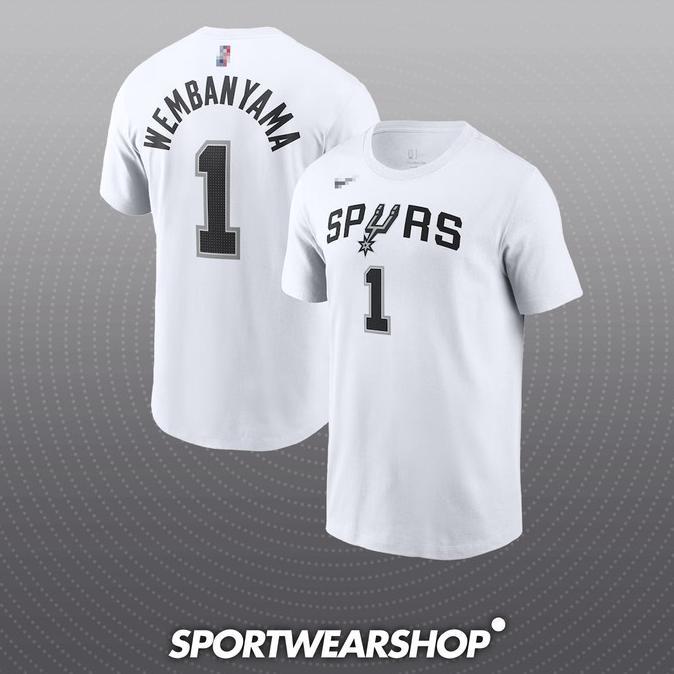 Gambar BEST PRODUK BAJU BASKET KAOS NBA TSHIRT JERSEY SAN ANTONIO SPURS VICTOR WEMBANYAMA - Association, L dari Gerbang trubus undefined Tokopedia