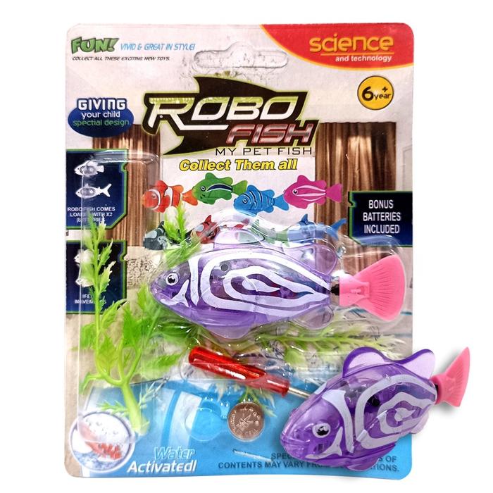 Gambar Robo Fish Nemo Mainan Ikan Robot Bisa Berenang dalam Air - Ungu Garis dari MagistaShop undefined Tokopedia