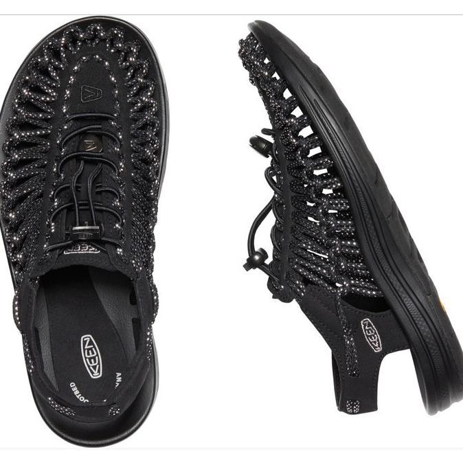 Gambar Keen Sepatu Sandal Wanita Uneek - Black/Silver Asli - 5 dari tokosepatu100 undefined Tokopedia