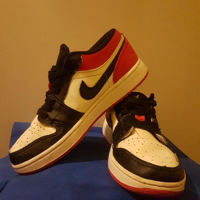 Jual Sepatu Air Jordan low black toe Authentic Sneakers 100