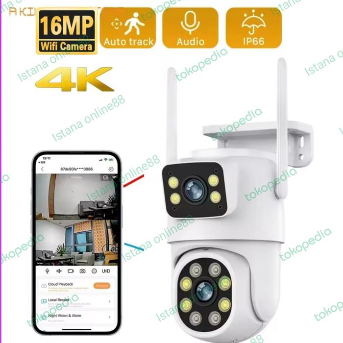 Gambar IP Camera ICSEE Outdoor Waterproof Optical Zoom 4K 10X Zoom - Hanya CCTV dari Istana online89 undefined Tokopedia