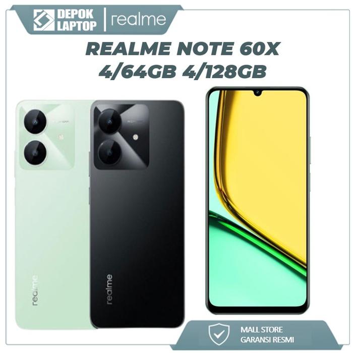 Gambar Realme Note 60X 4/64GB & 4/128GB Bodi Tipis Metal Layar IPS 6.74 Inci 90Hz Kamera 8MP Baterai 5000mAh Garansi Resmi - Bluetooth, Screen, Led, Chipset, Lcd - TANPA PAKET, 4/64GB dari Depok Laptop undefined Tokopedia