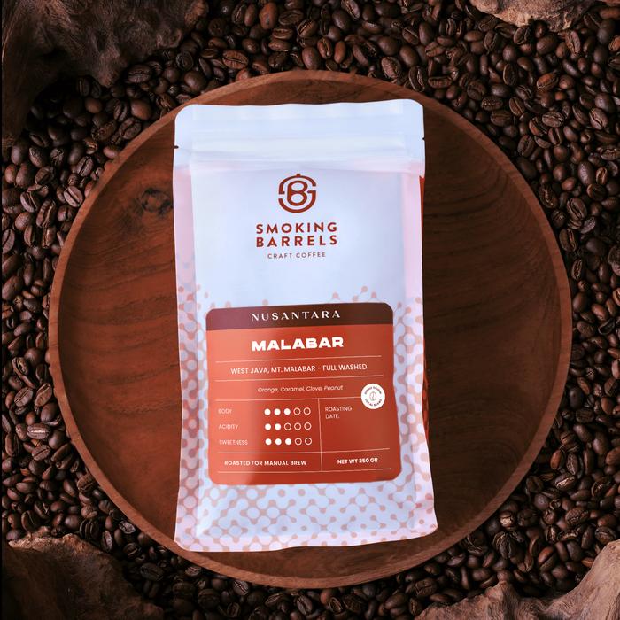 Gambar [Bundle 2 Pouch] - Nusantara Series 200gr Smoking Barrels Craft Coffee Coffee Bean Manual Brew Espresso - 2 Malabar dari SB Craft Coffee undefined Tokopedia