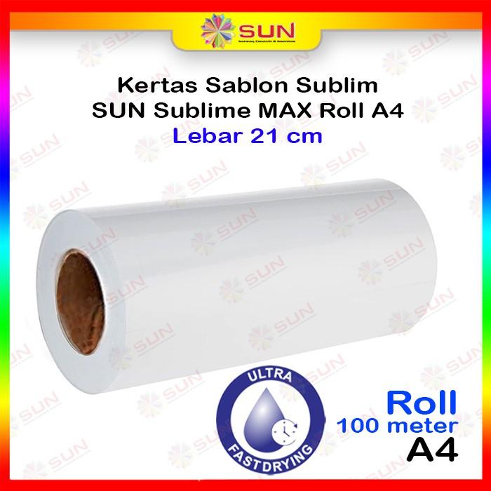 Gambar Kertas Sublim Roll A4 - Sun Sublime Max Roll A4 - Sublime max A4, Surabaya dari Sun Indonesia undefined Tokopedia