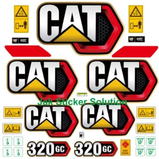 Gambar Best New Stiker Excavator Cat 320GC Caterpillar Sticker Alat Berat dari Brader Jaya Part undefined Tokopedia