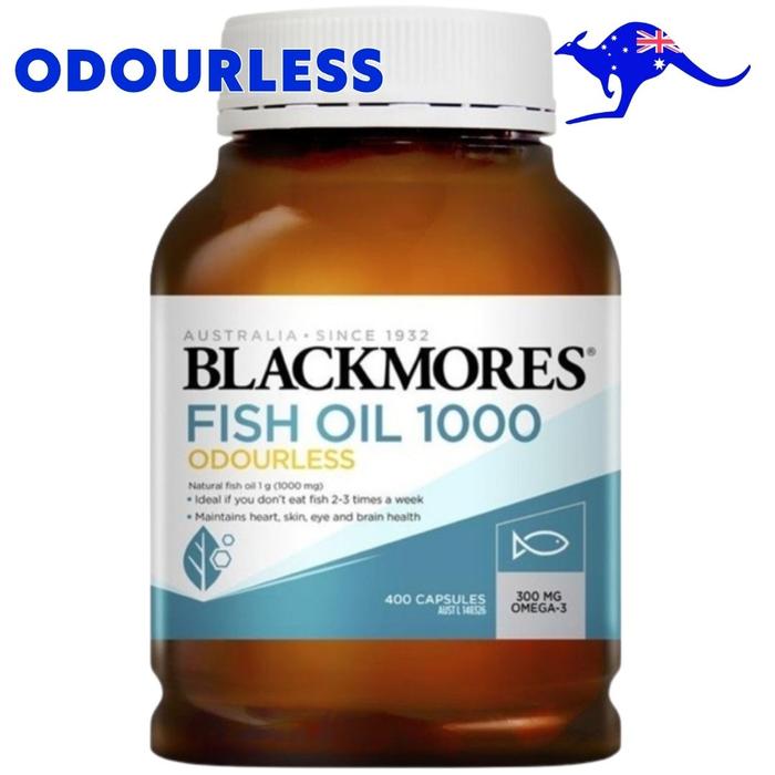 Blackmores Odourless Fish Oil 1000mg Omega-3 Capsules 400 Pack